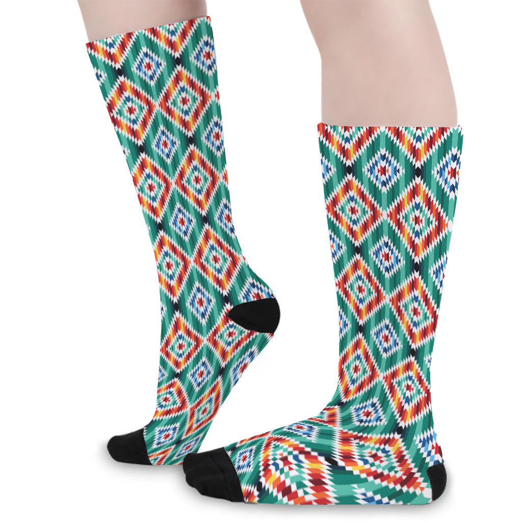 Tribal Navajo Pattern Print Long Socks