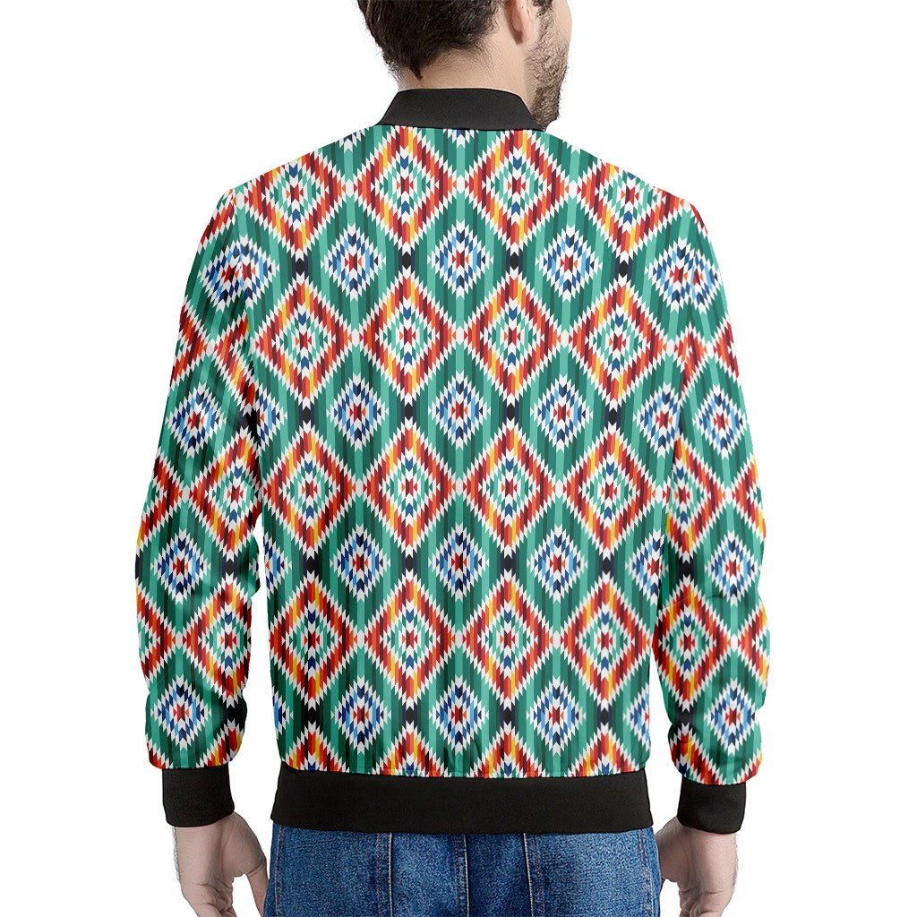 Tribal Navajo Pattern Print Men's Bomber Jacket