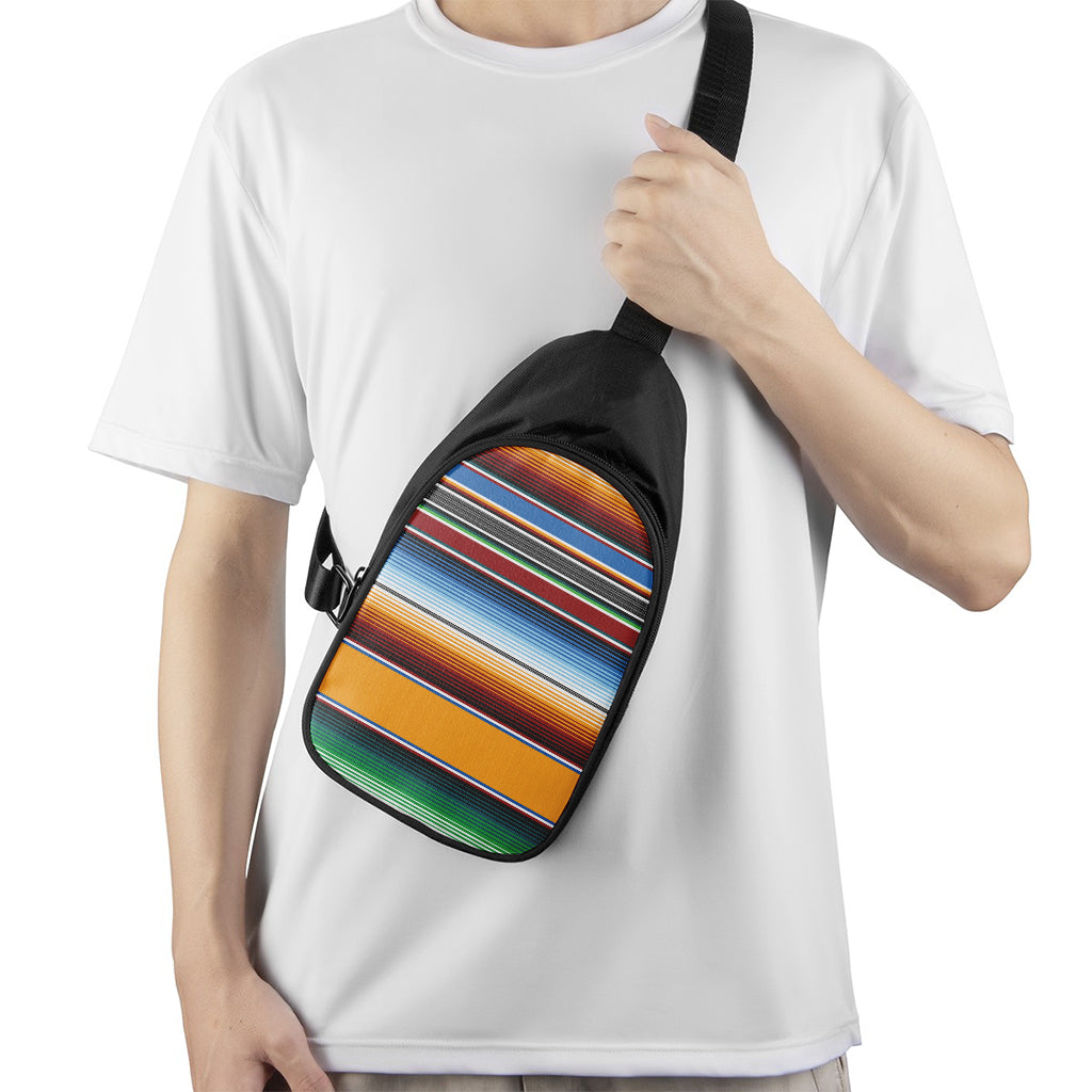 Tribal Serape Blanket Pattern Print Chest Bag