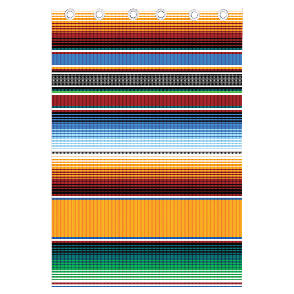 Tribal Serape Blanket Pattern Print Curtain