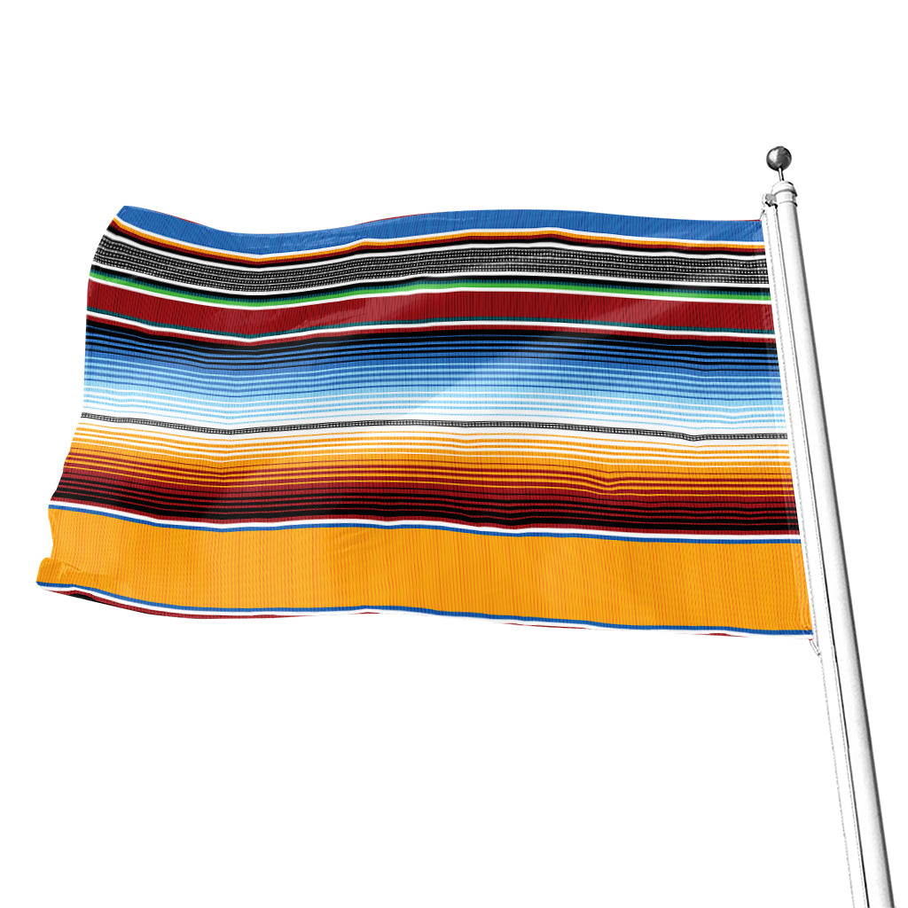 Tribal Serape Blanket Pattern Print Flag