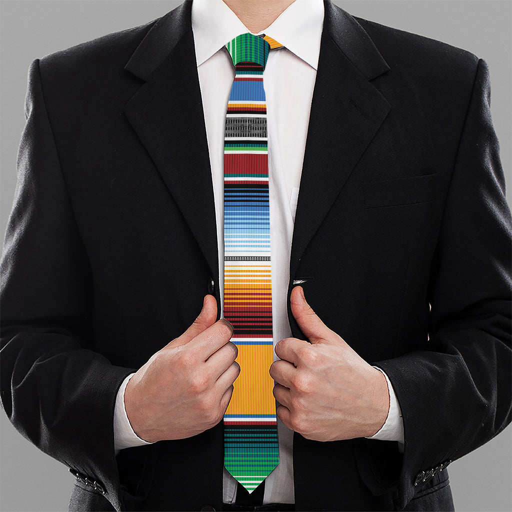 Tribal Serape Blanket Pattern Print Necktie