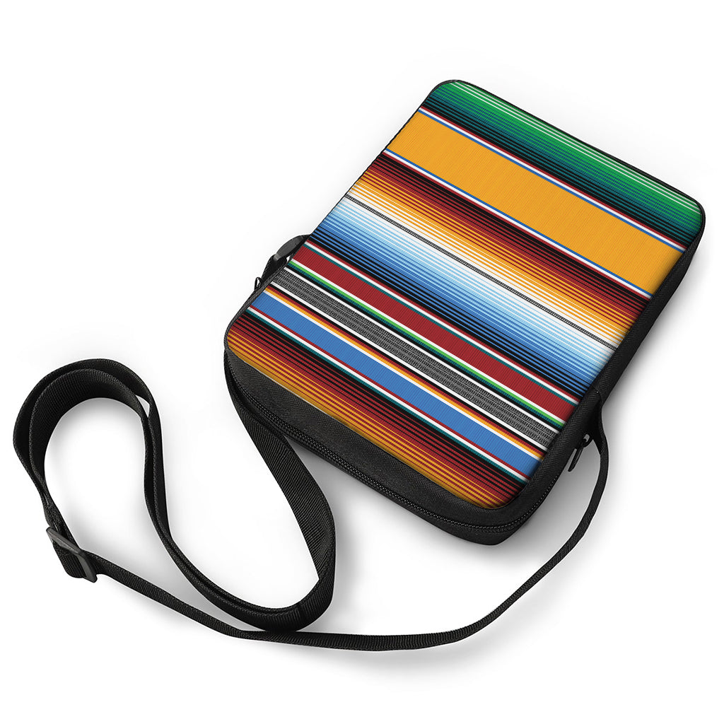 Tribal Serape Blanket Pattern Print Rectangular Crossbody Bag