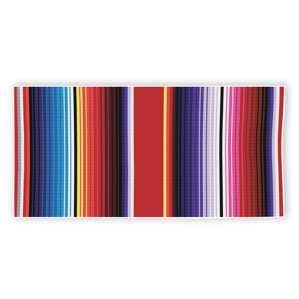 Tribal Serape Blanket Stripe Print Beach Towel