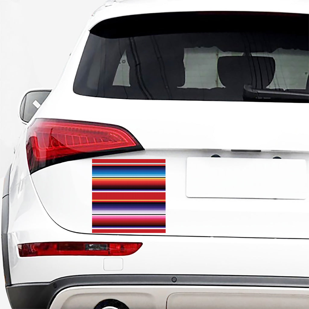 Tribal Serape Blanket Stripe Print Car Sticker