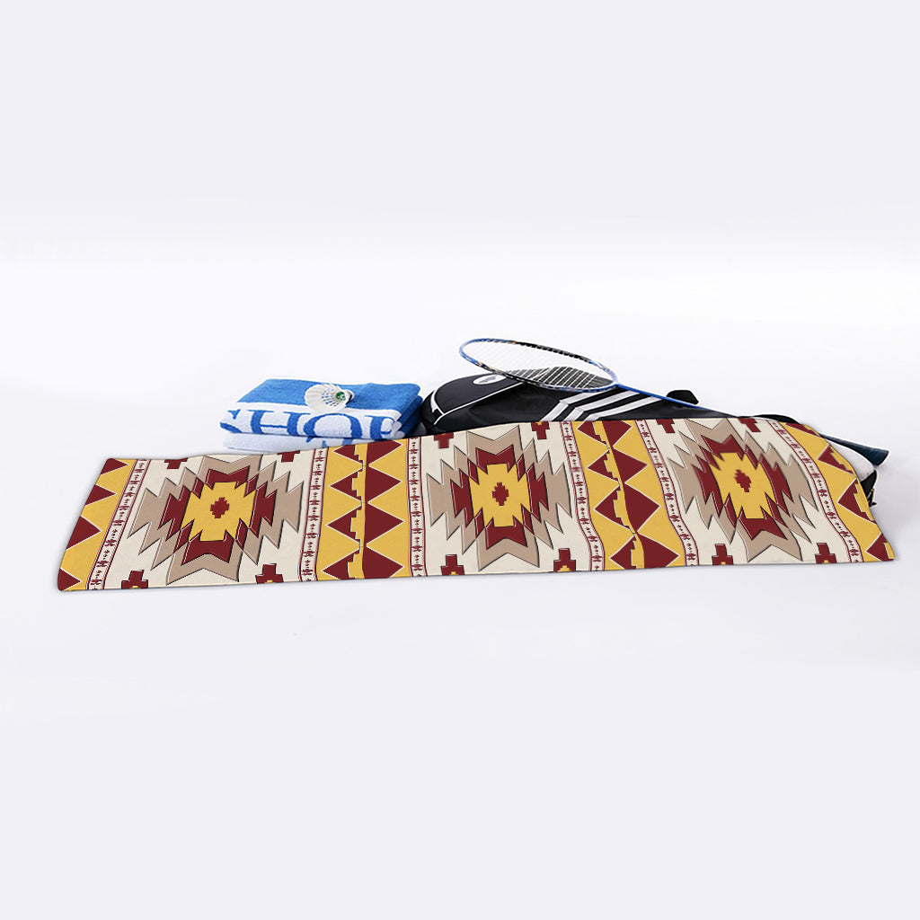 Tribal Southwestern Navajo Pattern Print Sports Towel