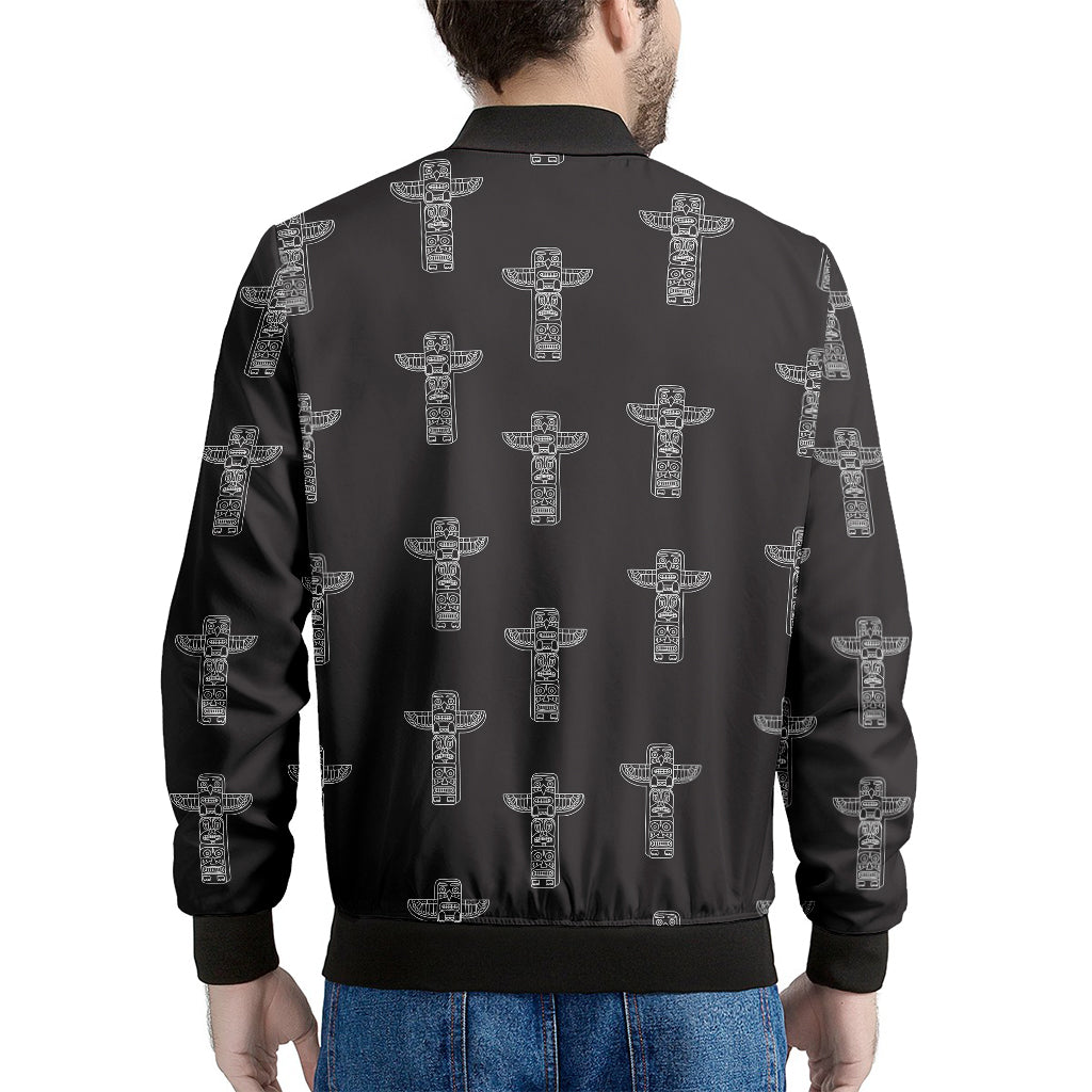Tribal Totem Pattern Print Men's Bomber Jacket