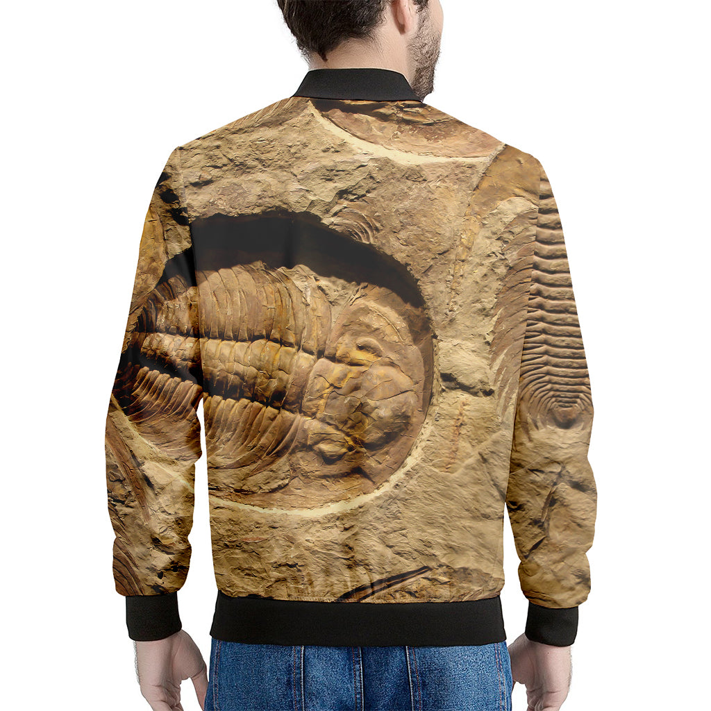 Trilobite Fossil Print Men's Bomber Jacket