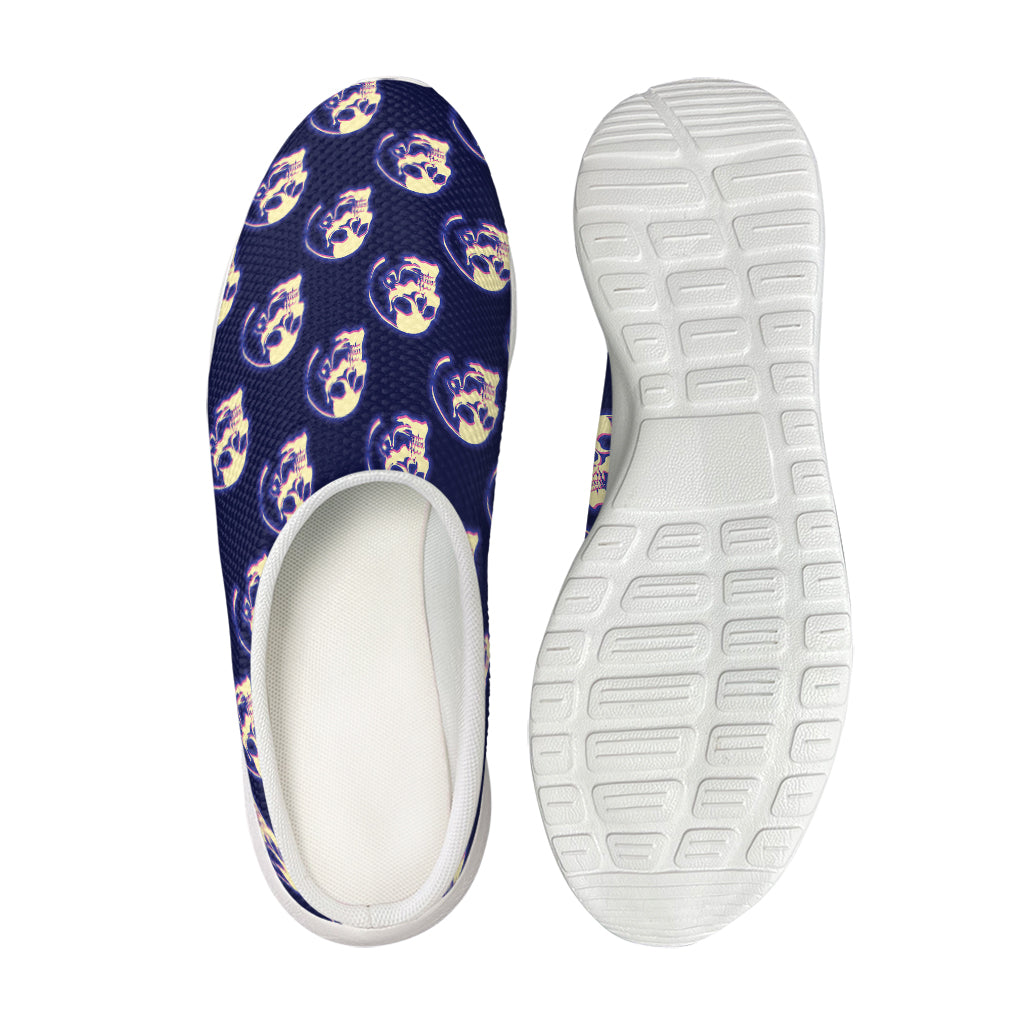 Trippy Skull Pattern Print Mesh Casual Shoes
