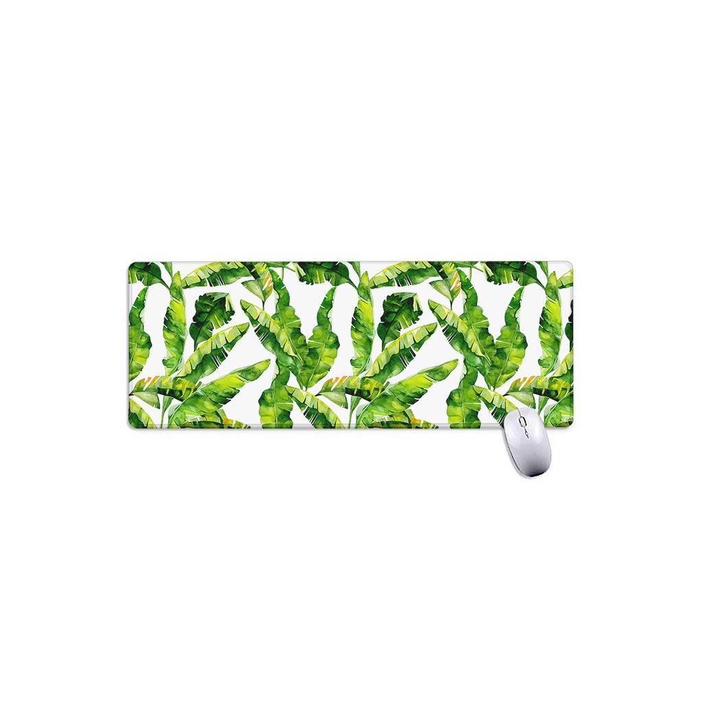 Tropical Banana Leaves Pattern Print Extended Mouse Pad