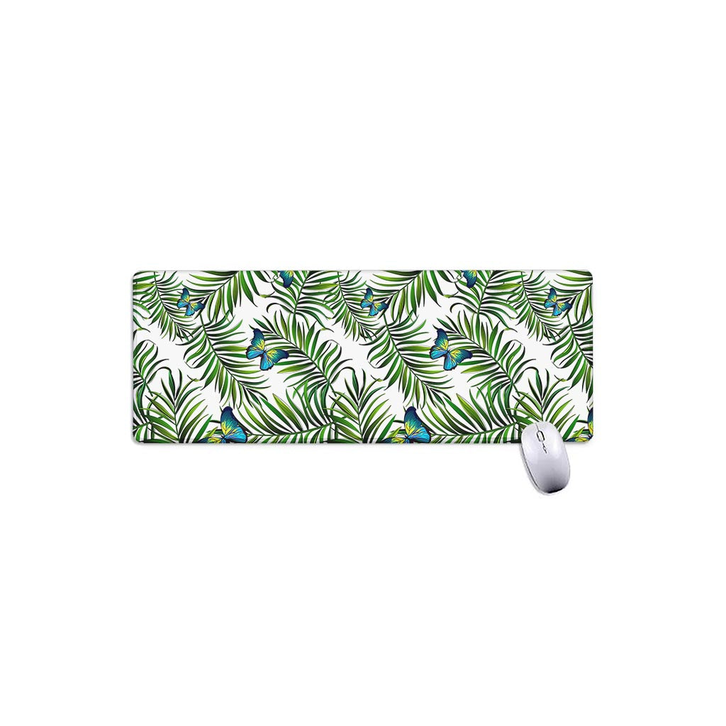Tropical Butterfly Pattern Print Extended Mouse Pad
