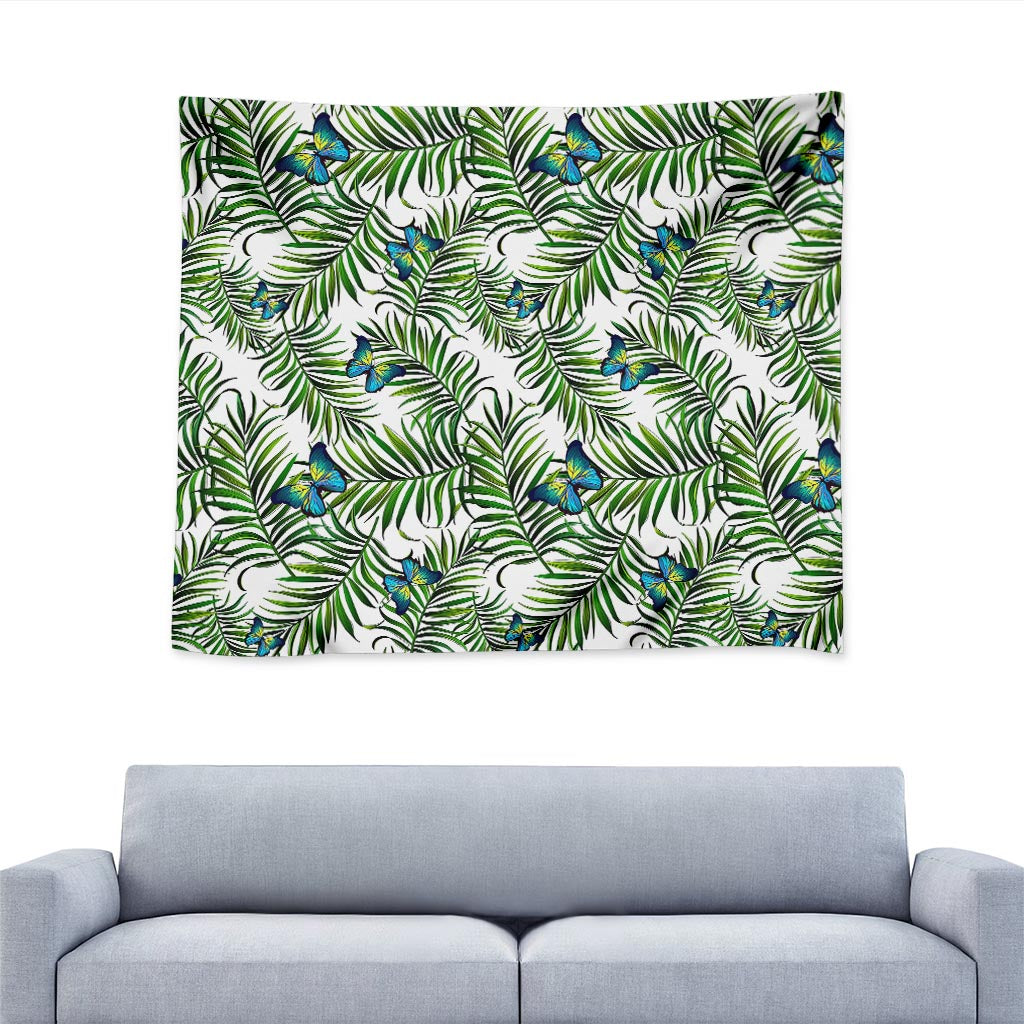 Tropical Butterfly Pattern Print Tapestry