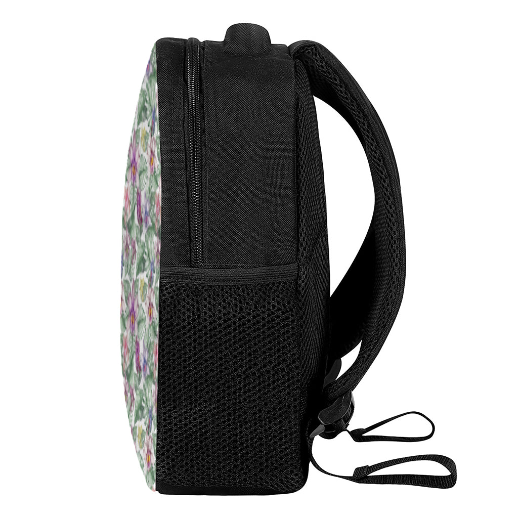 Tropical Cattleya Pattern Print Casual Backpack