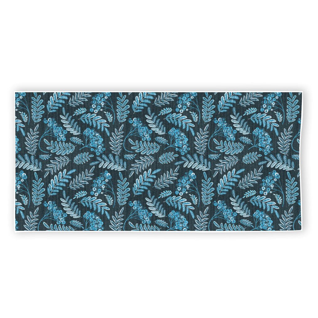 Tropical Denim Jeans Pattern Print Beach Towel