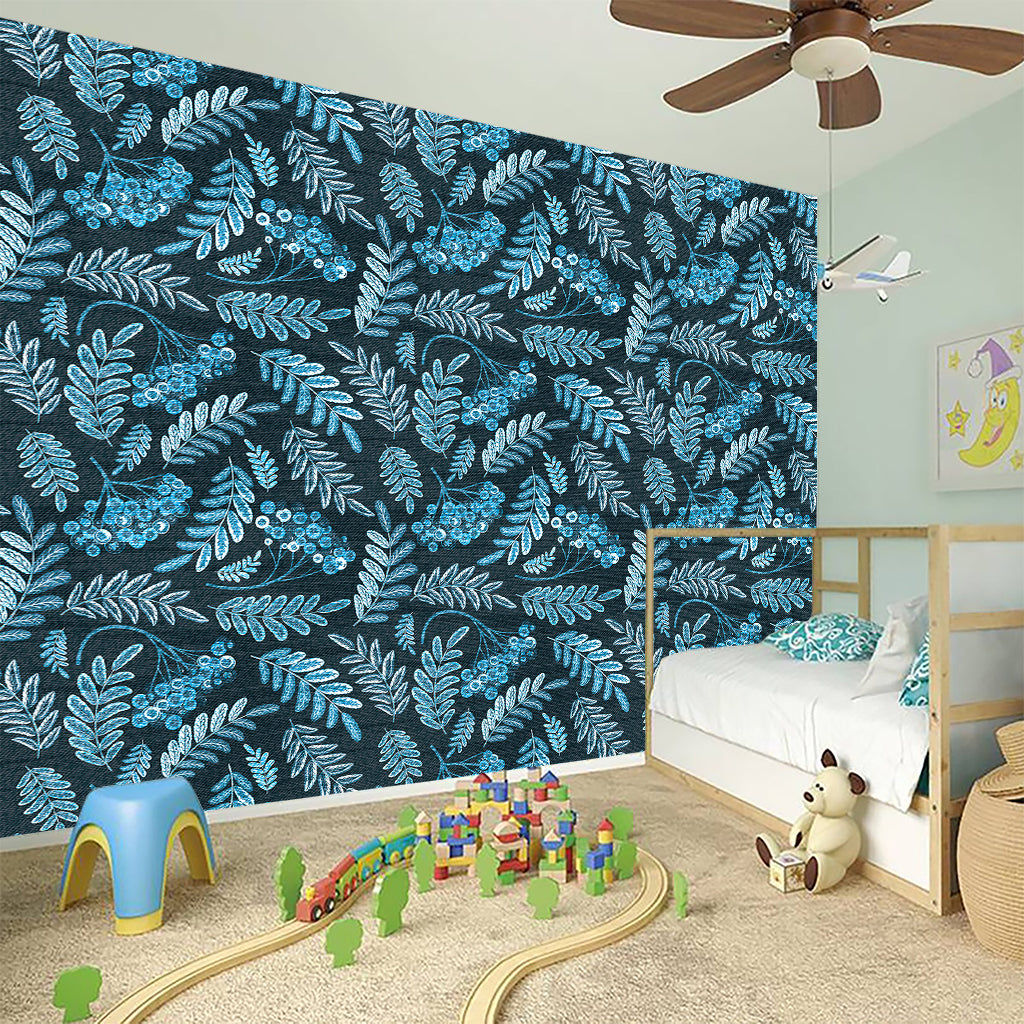 Tropical Denim Jeans Pattern Print Wall Sticker