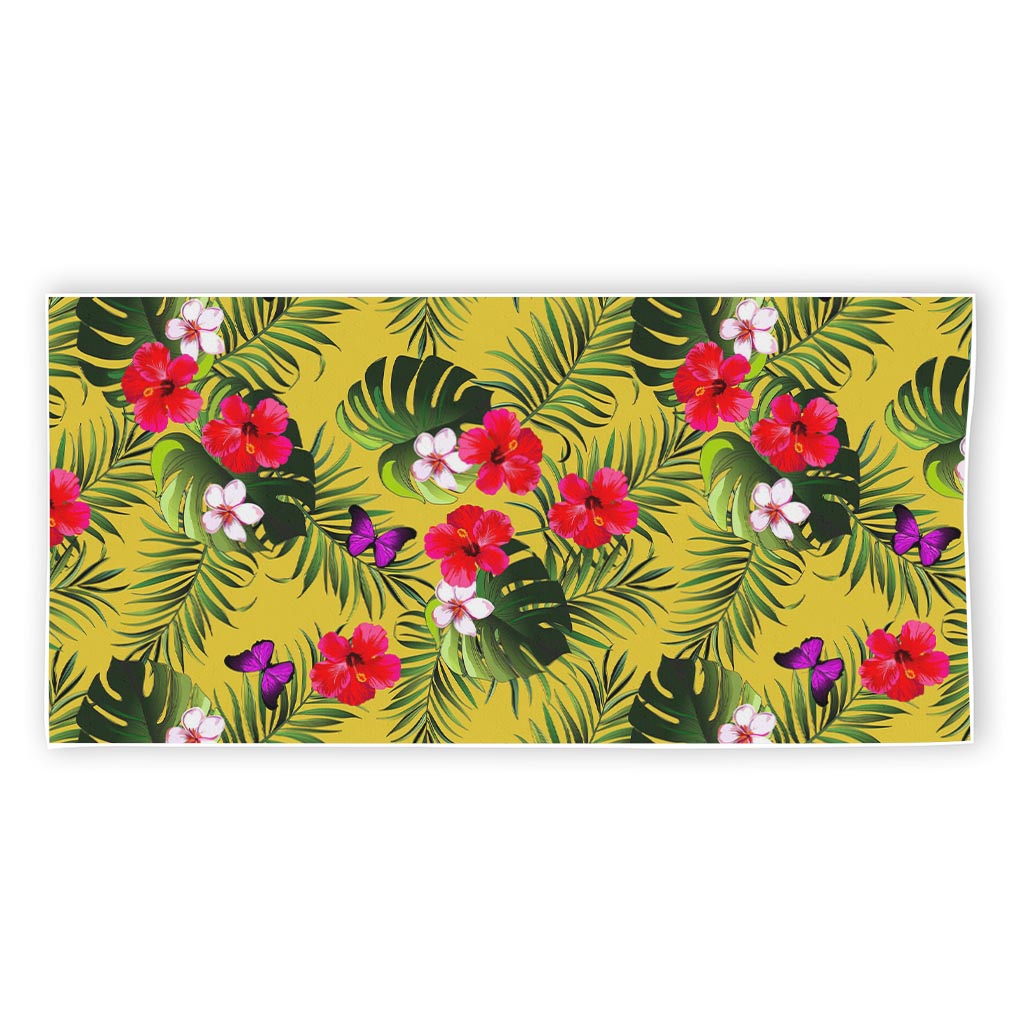 Tropical Exotic Hawaiian Pattern Print Beach Towel