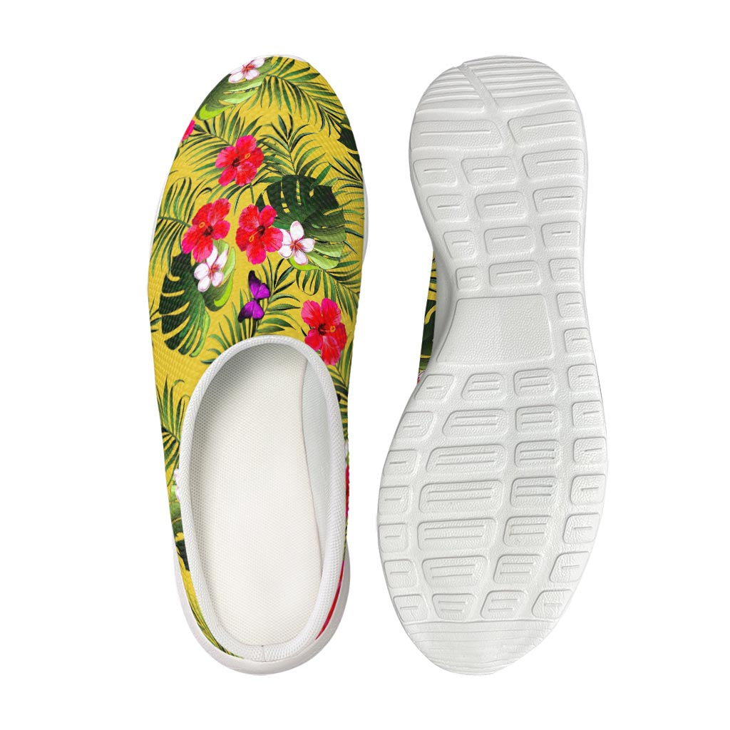 Tropical Exotic Hawaiian Pattern Print Mesh Casual Shoes