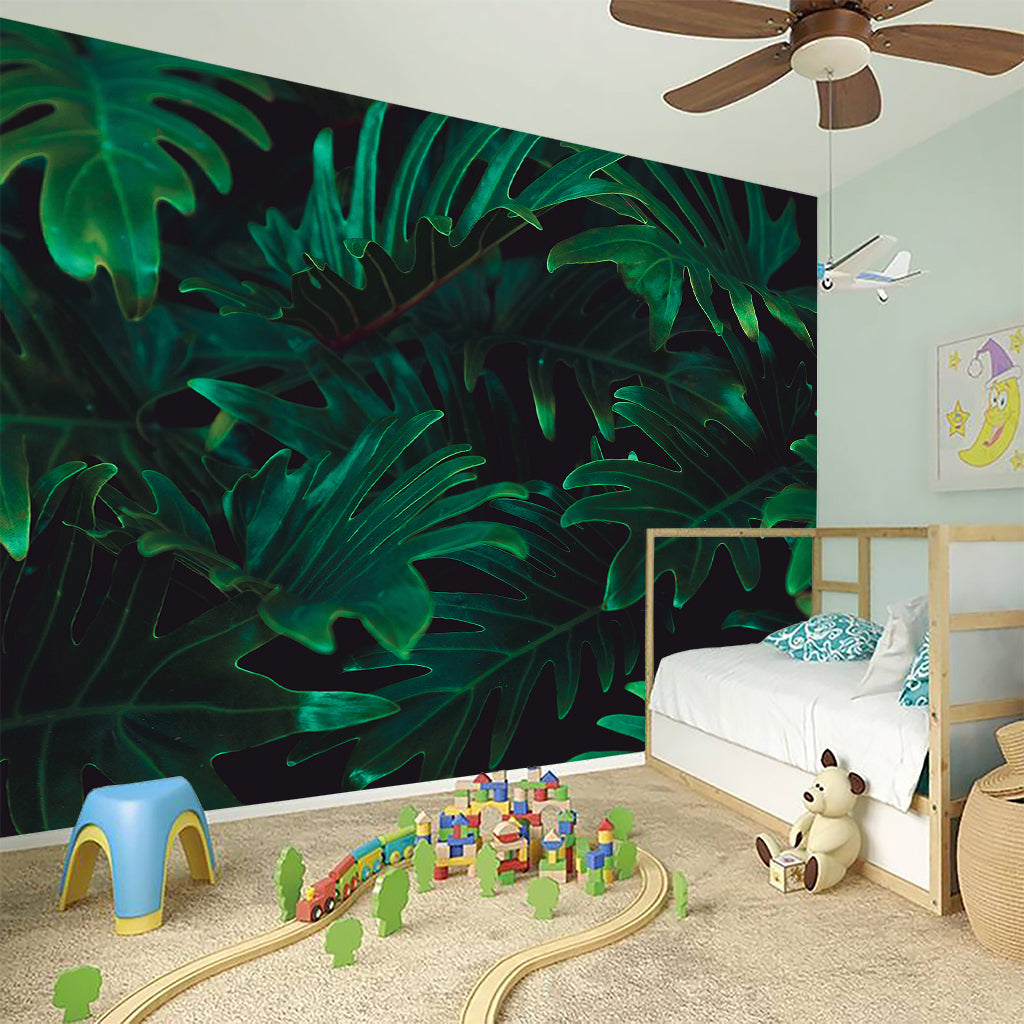 Tropical Fern Leaf Print Wall Sticker