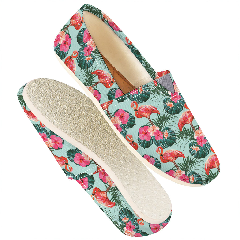 Tropical Floral Flamingo Pattern Print Casual Shoes