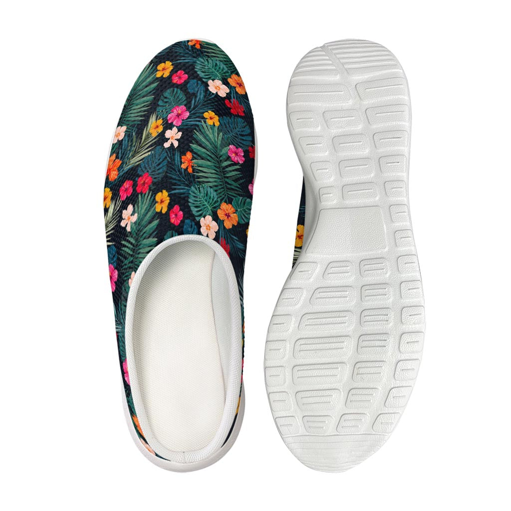 Tropical Flowers Hawaii Pattern Print Mesh Casual Shoes
