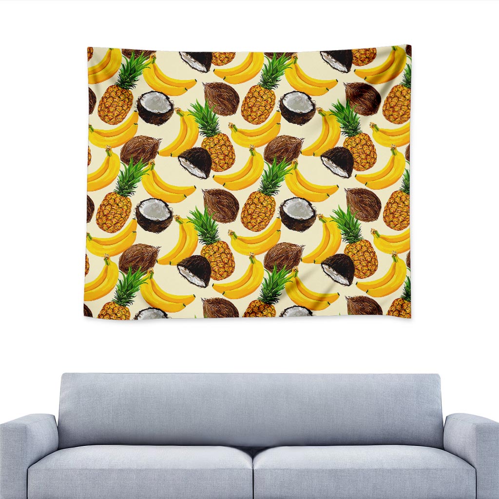 Tropical Fruits Pattern Print Tapestry