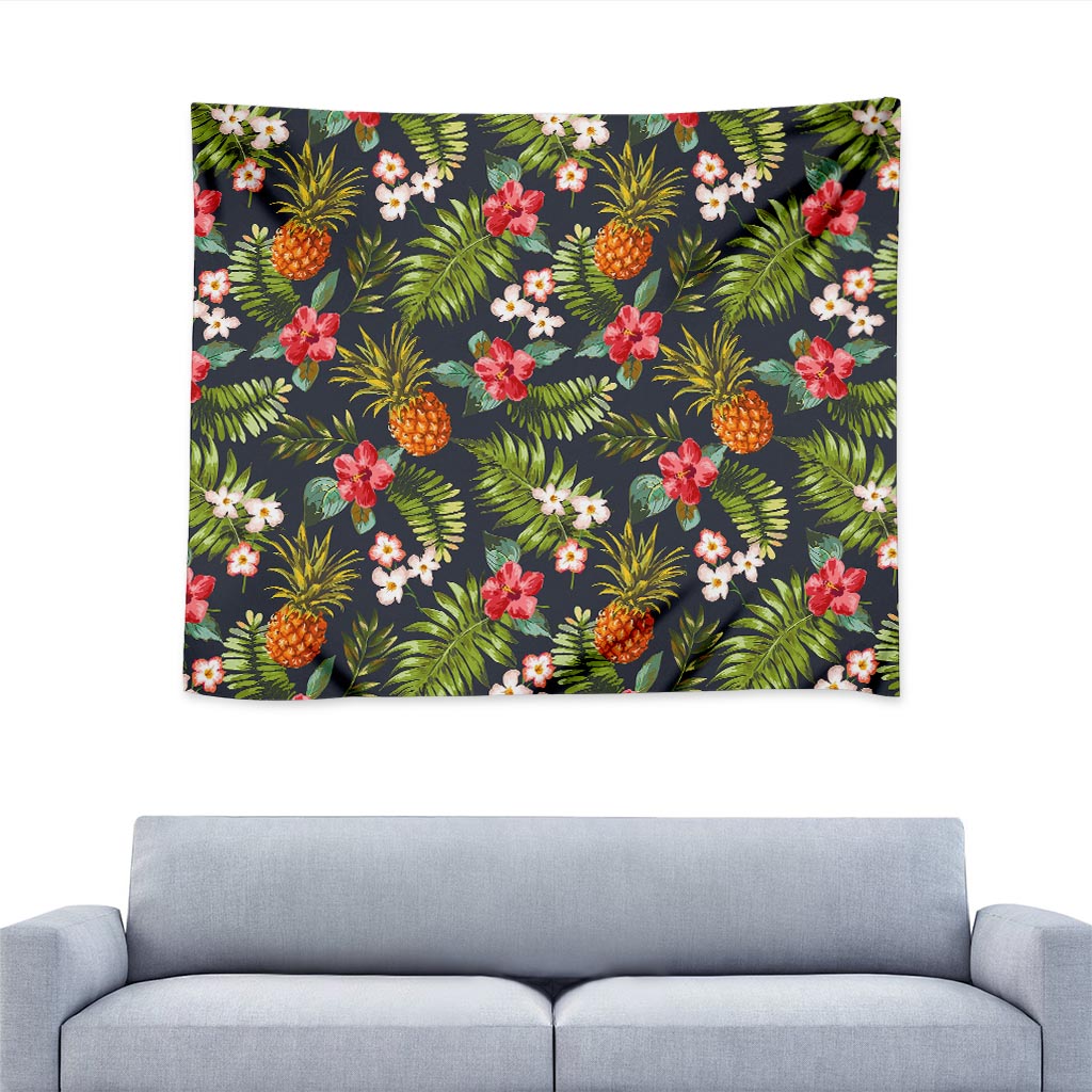 Tropical Hawaii Pineapple Pattern Print Tapestry