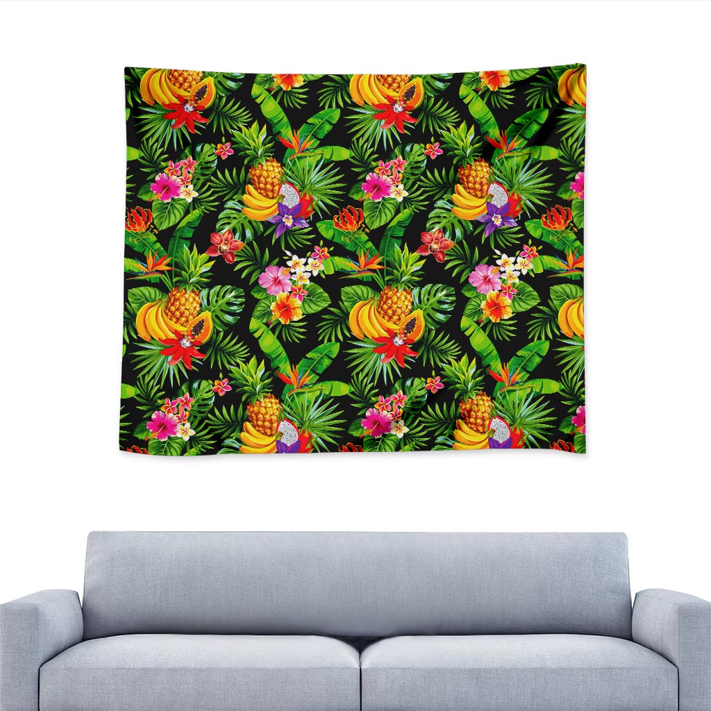 Tropical Hawaiian Fruits Pattern Print Tapestry