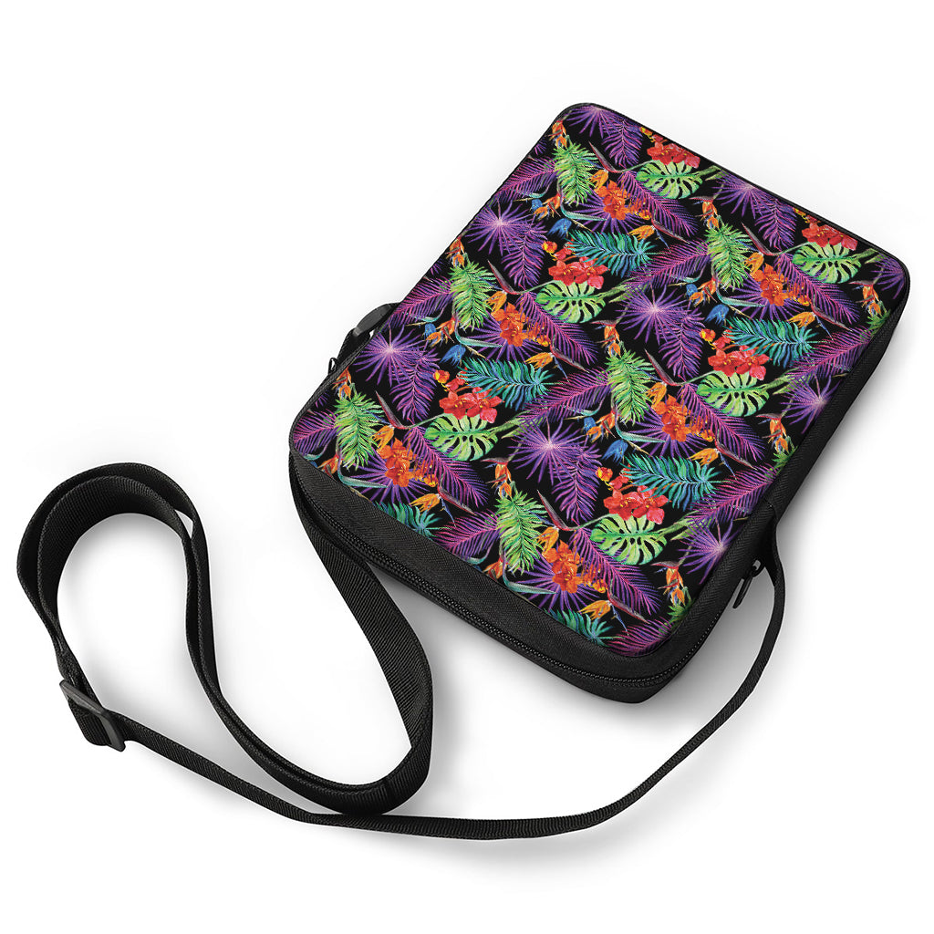 Tropical Hawaiian Jungle Print Rectangular Crossbody Bag