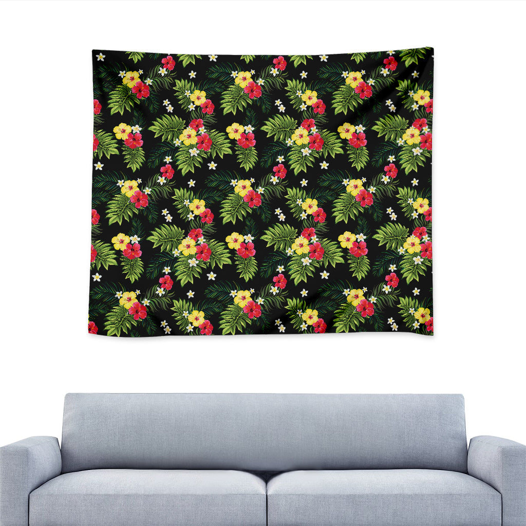 Tropical Hibiscus Aloha Pattern Print Tapestry