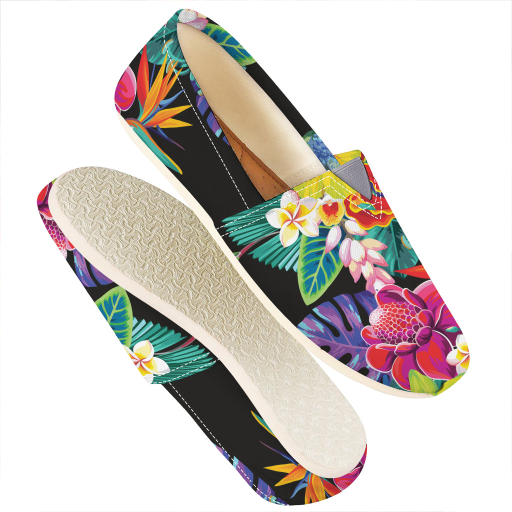 Tropical Hummingbird Print Casual Shoes