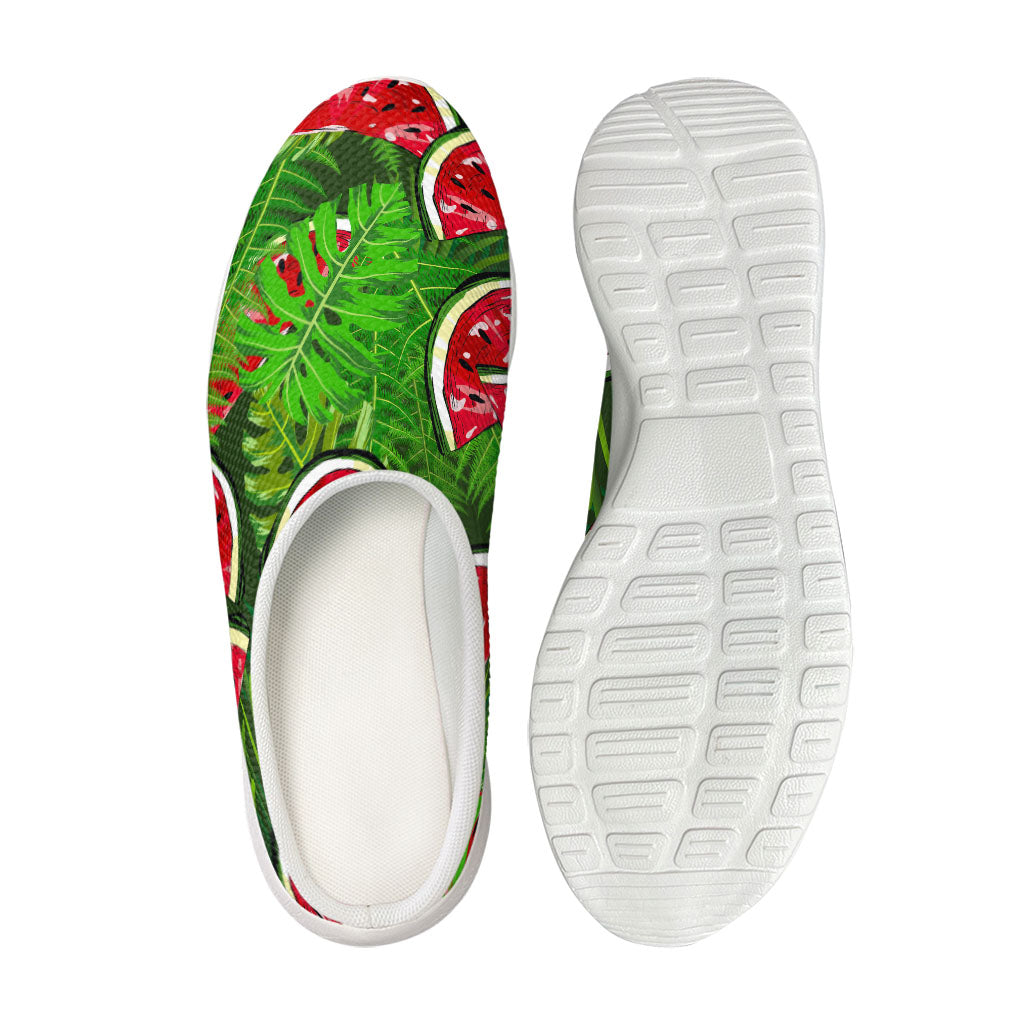 Tropical Leaf Watermelon Pattern Print Mesh Casual Shoes