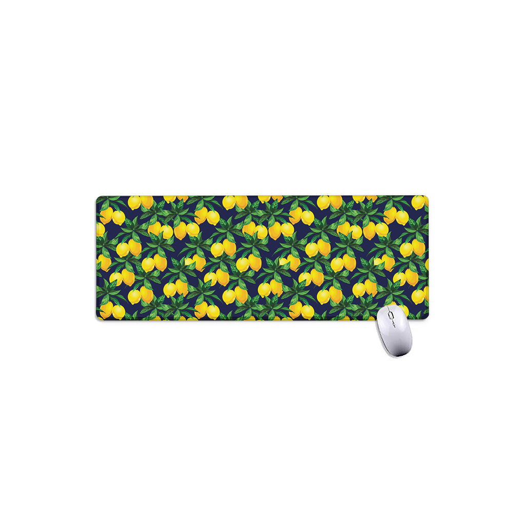Tropical Lemon Pattern Print Extended Mouse Pad