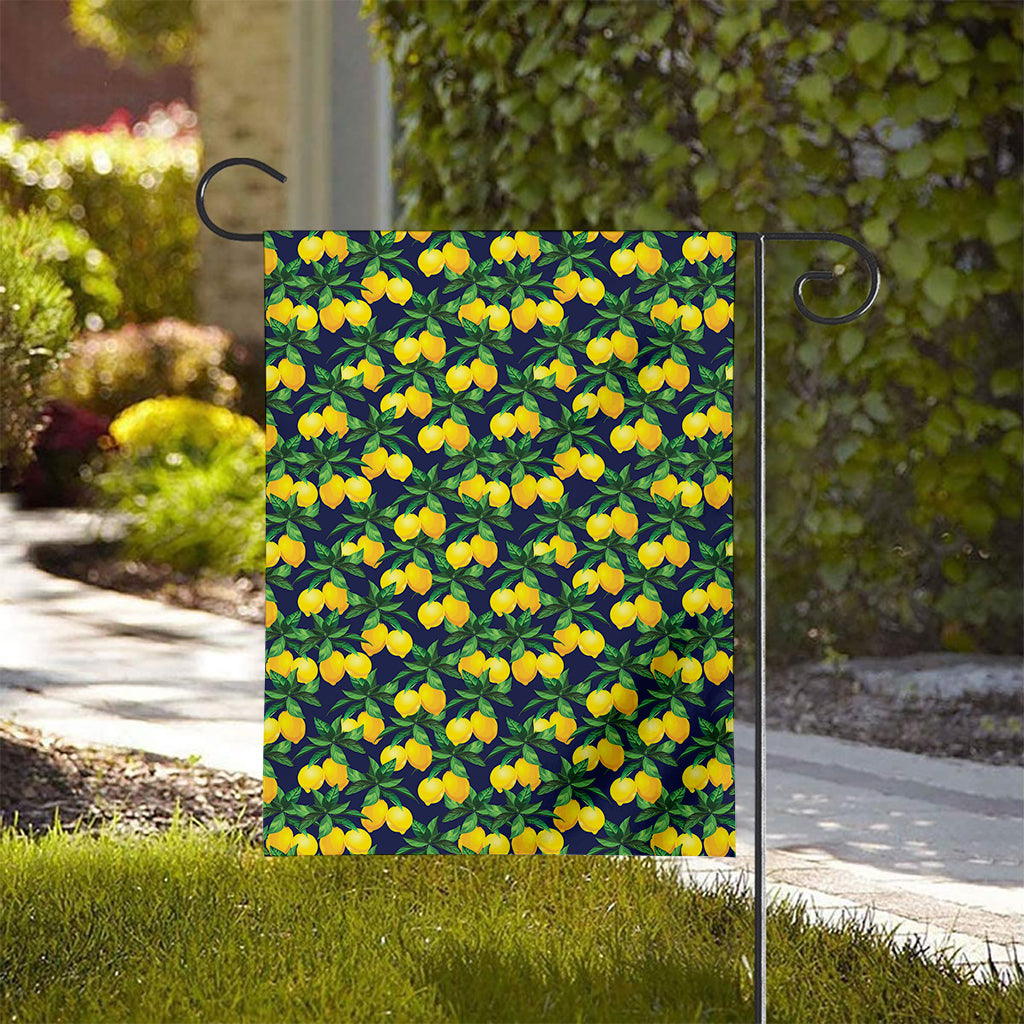 Tropical Lemon Pattern Print House Flag