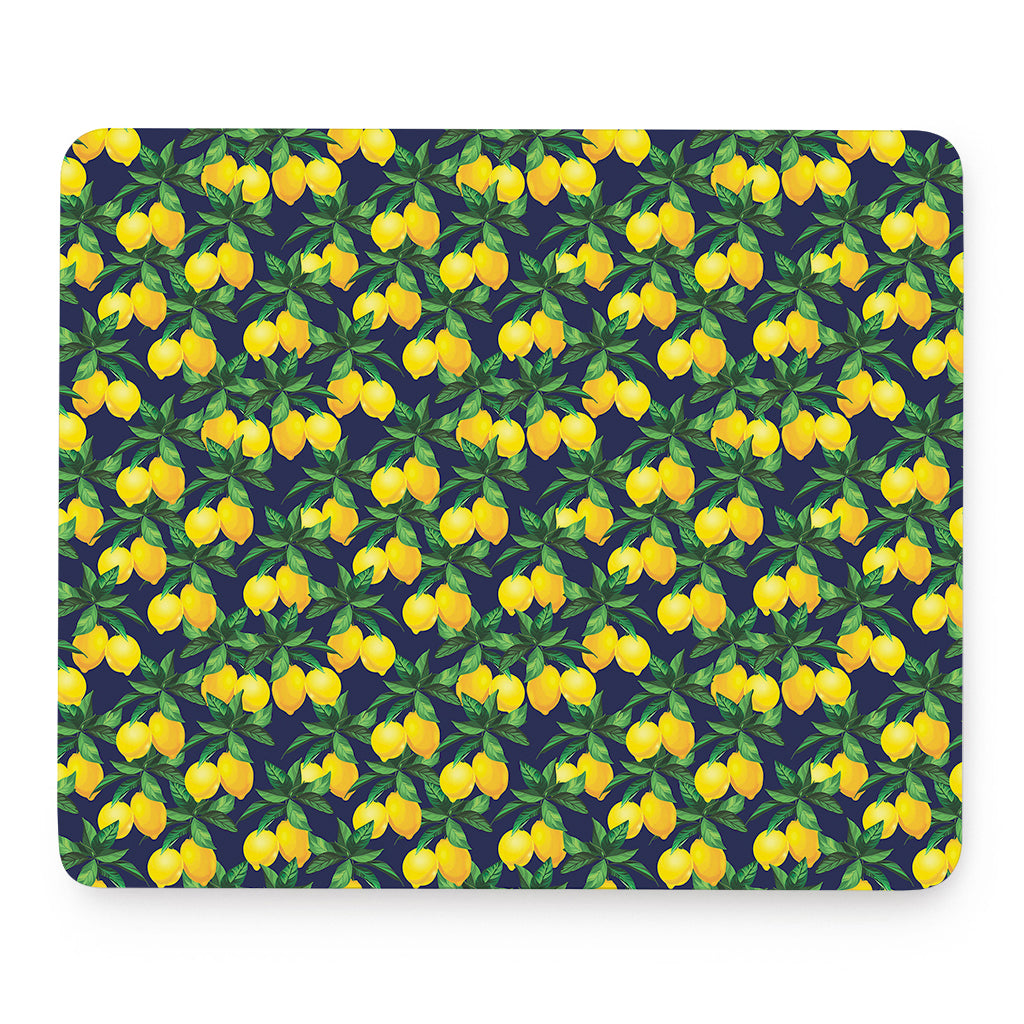 Tropical Lemon Pattern Print Mouse Pad