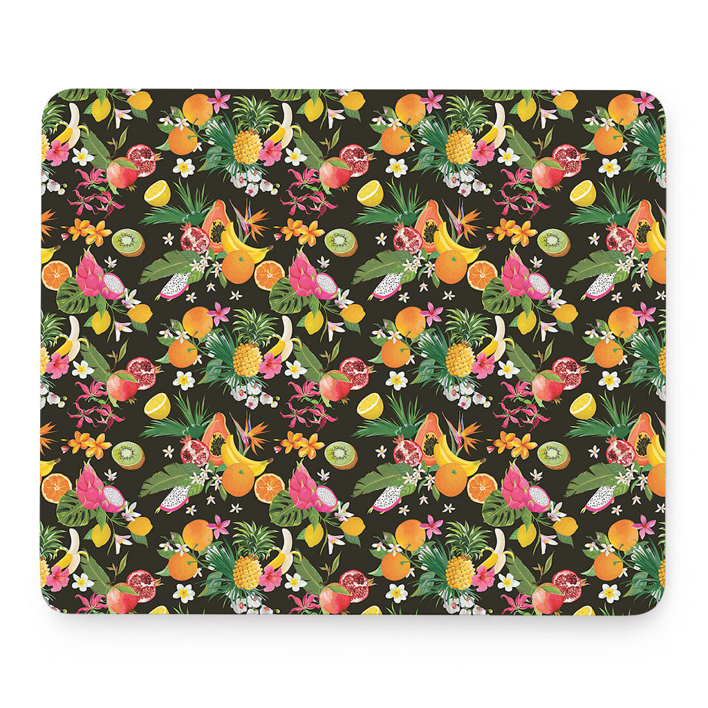 Tropical Paradise Fruits Pattern Print Mouse Pad