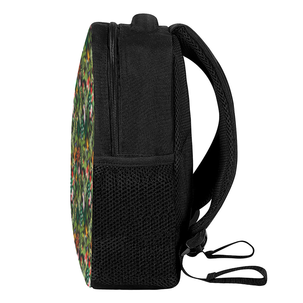 Tropical Patchwork Pattern Print Casual Backpack