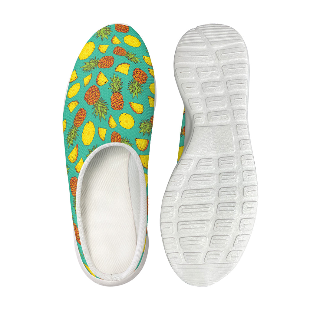 Tropical Pineapples Pattern Print Mesh Casual Shoes