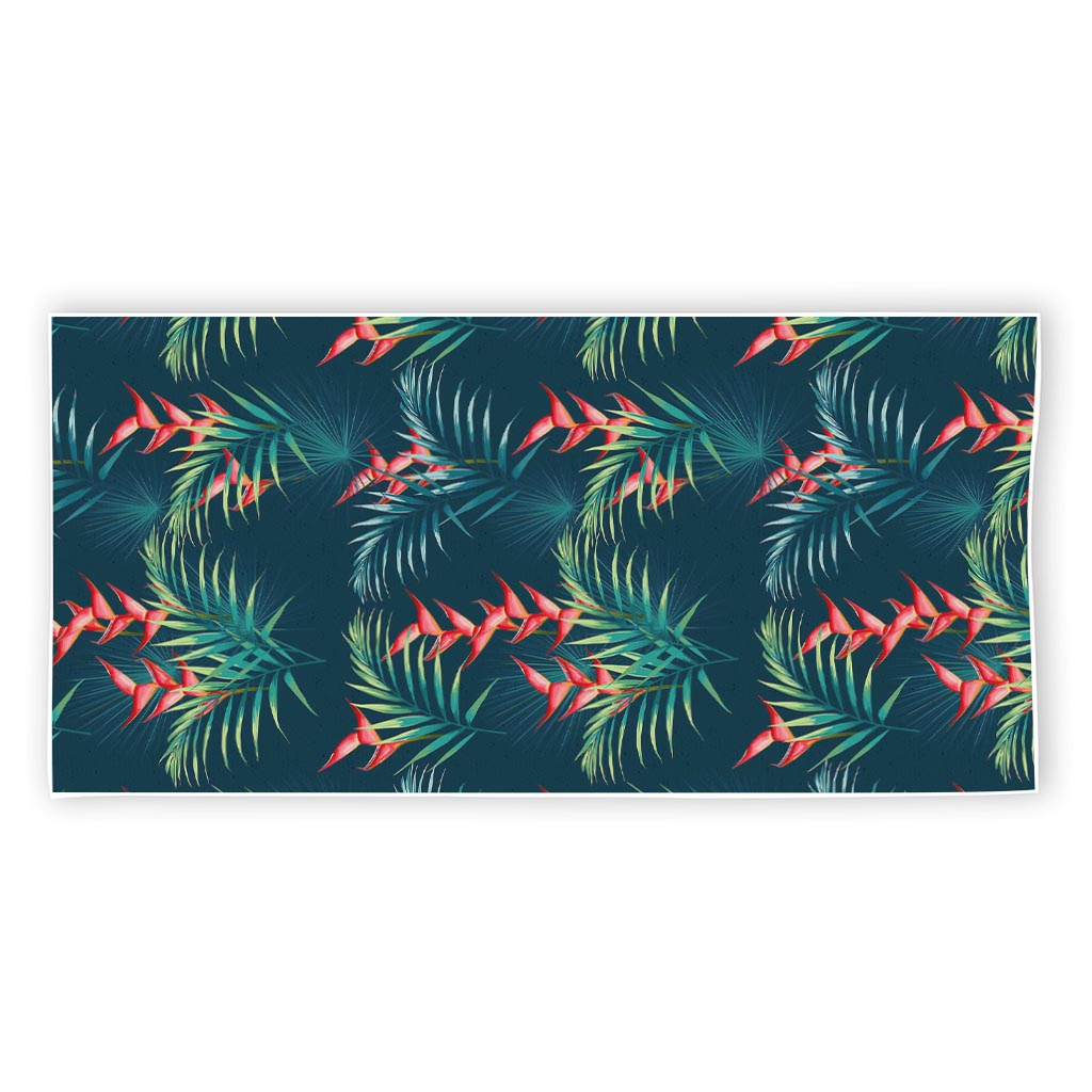 Tropical Plants Hawaii Pattern Print Beach Towel
