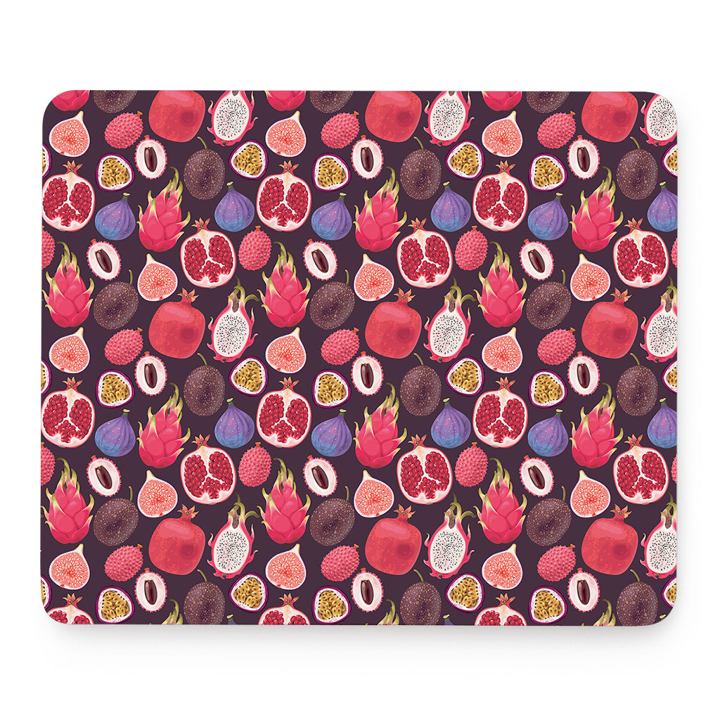 Tropical Summer Fruits Pattern Print Mouse Pad