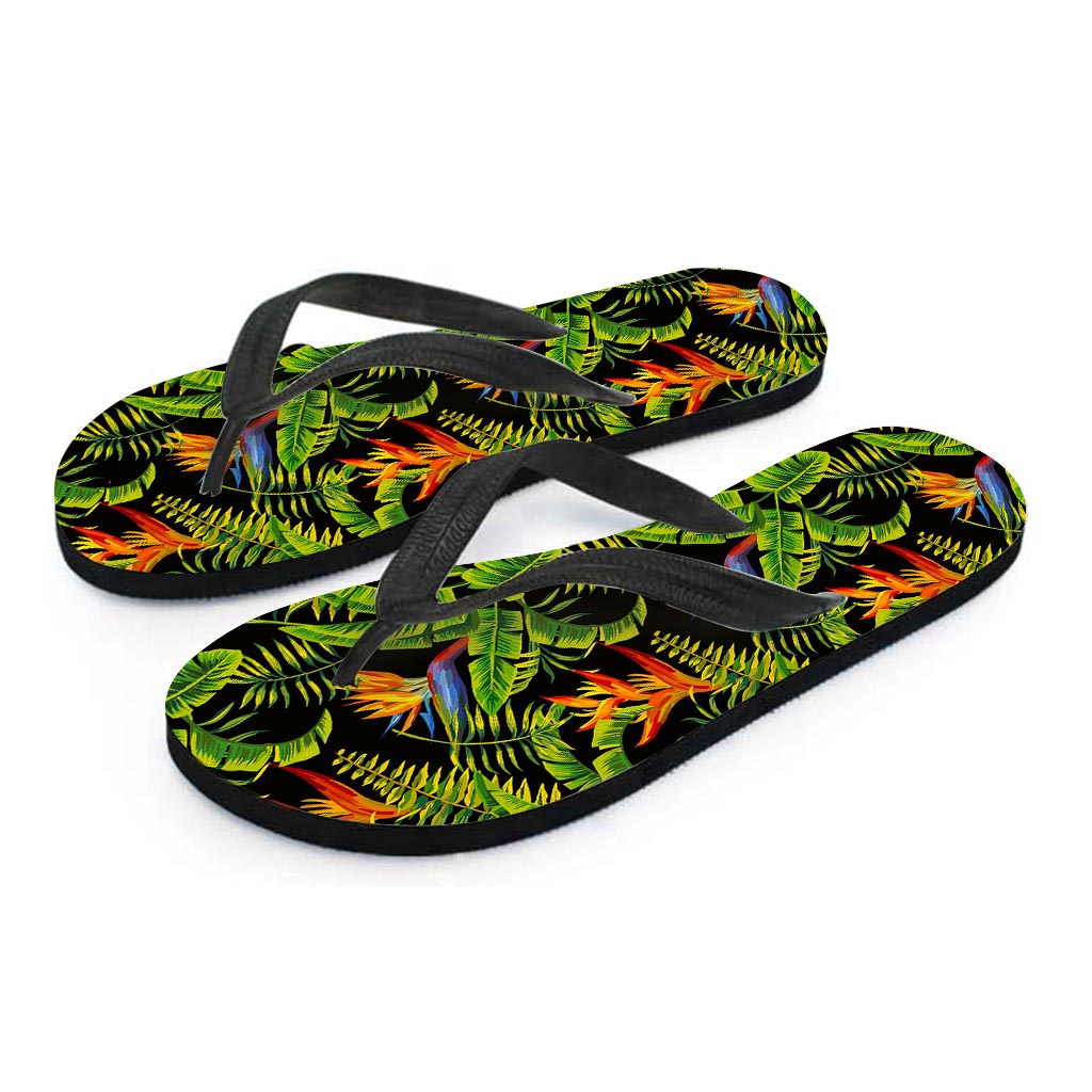 Tropical Summer Pattern Print Flip Flops