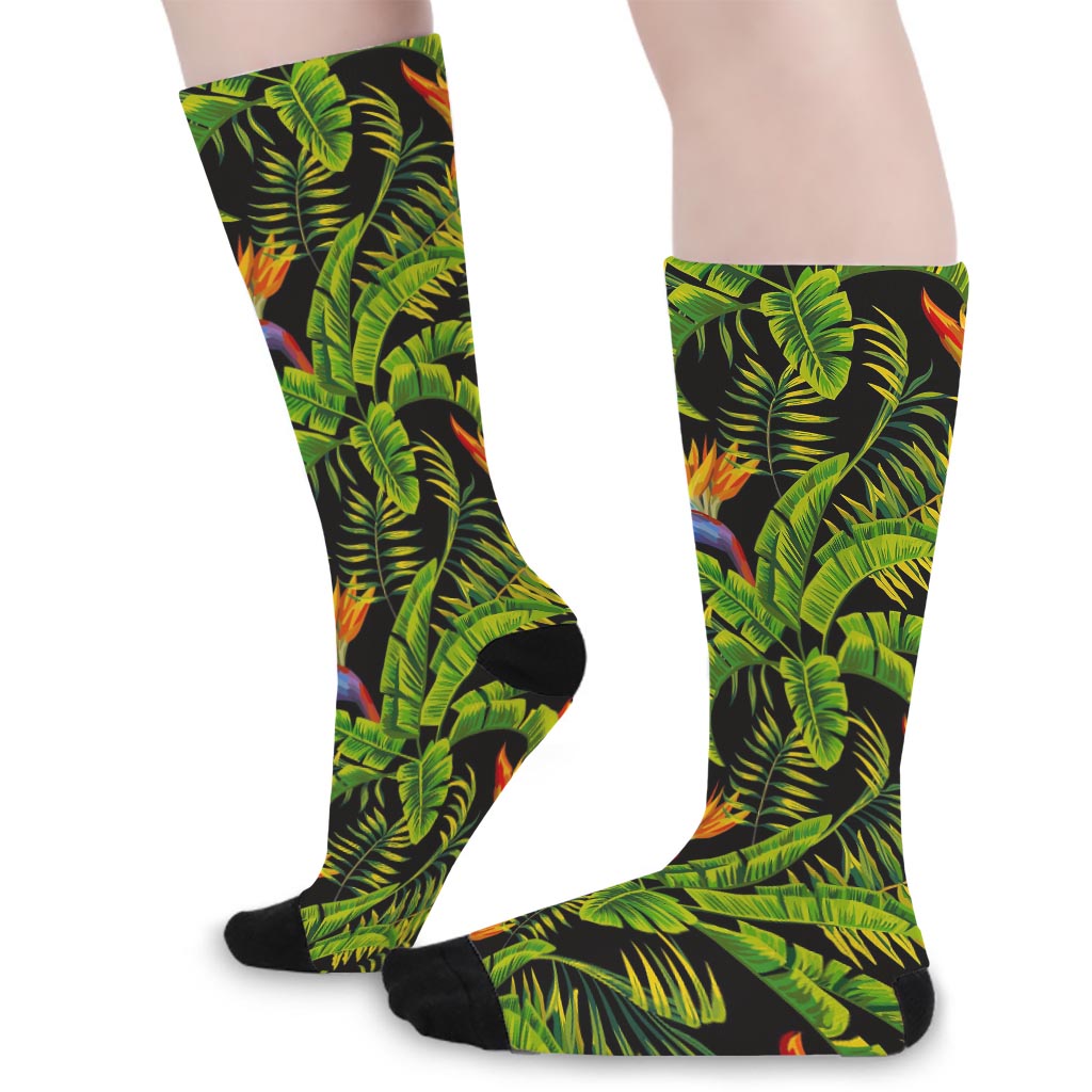 Tropical Summer Pattern Print Long Socks