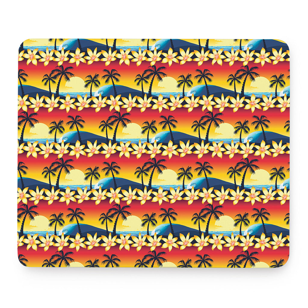 Tropical Sunset Pattern Print Mouse Pad