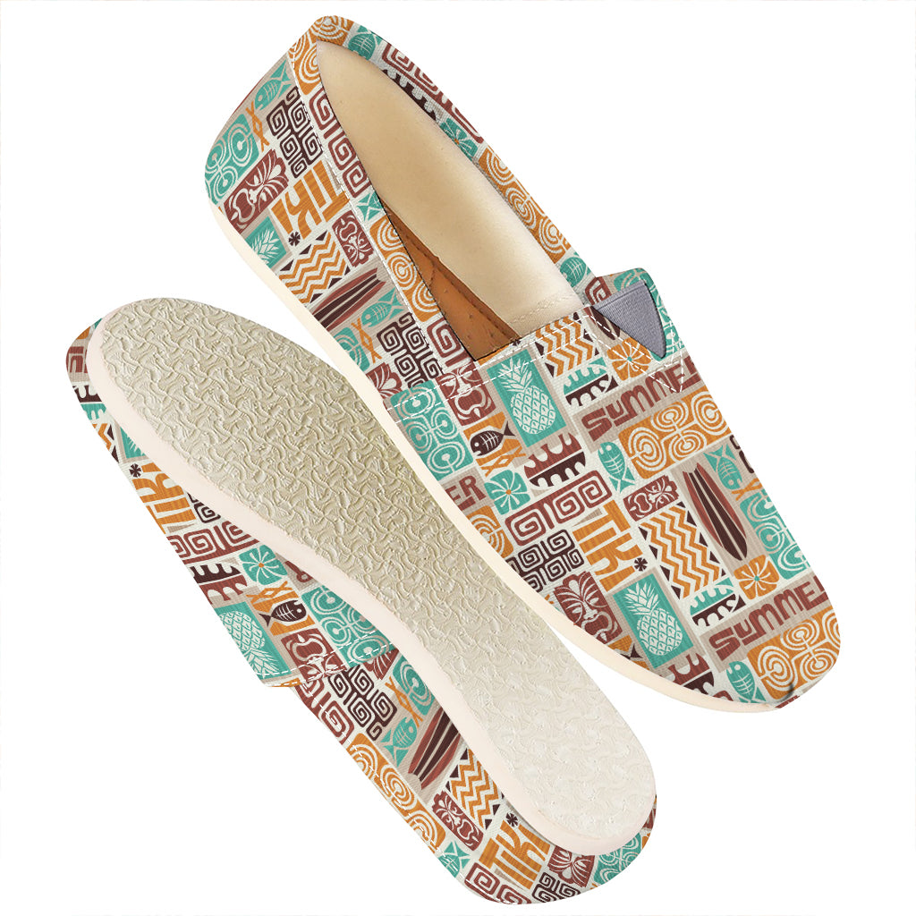 Tropical Tiki Pattern Print Casual Shoes