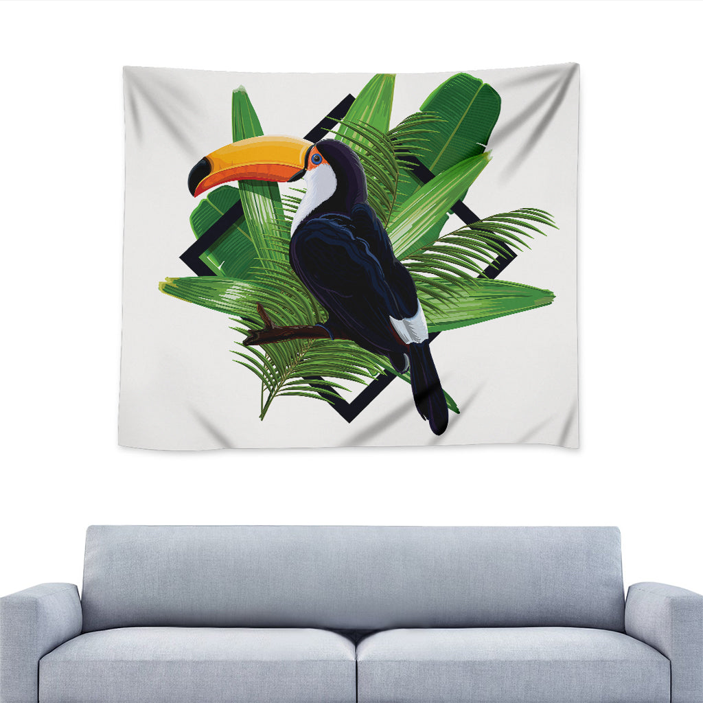 Tropical Toco Toucan Print Tapestry