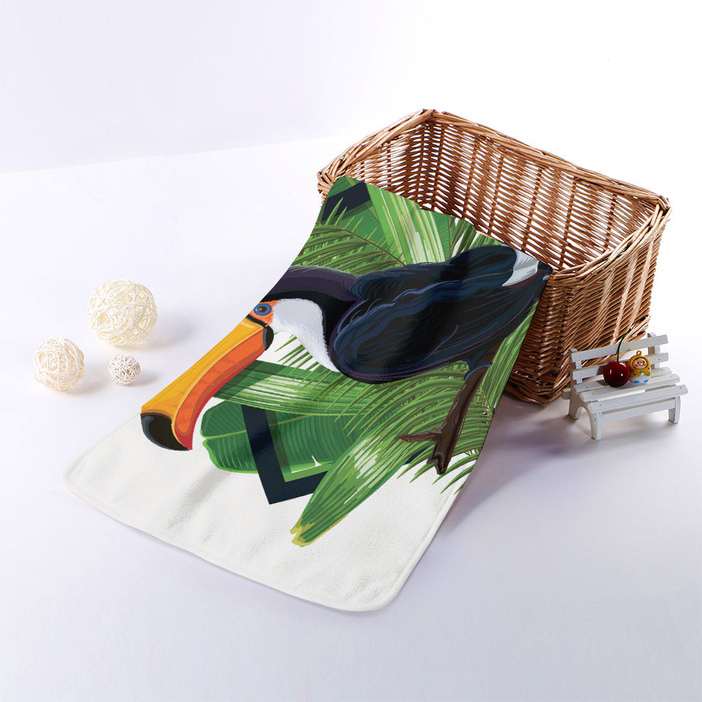 Tropical Toco Toucan Print Towel