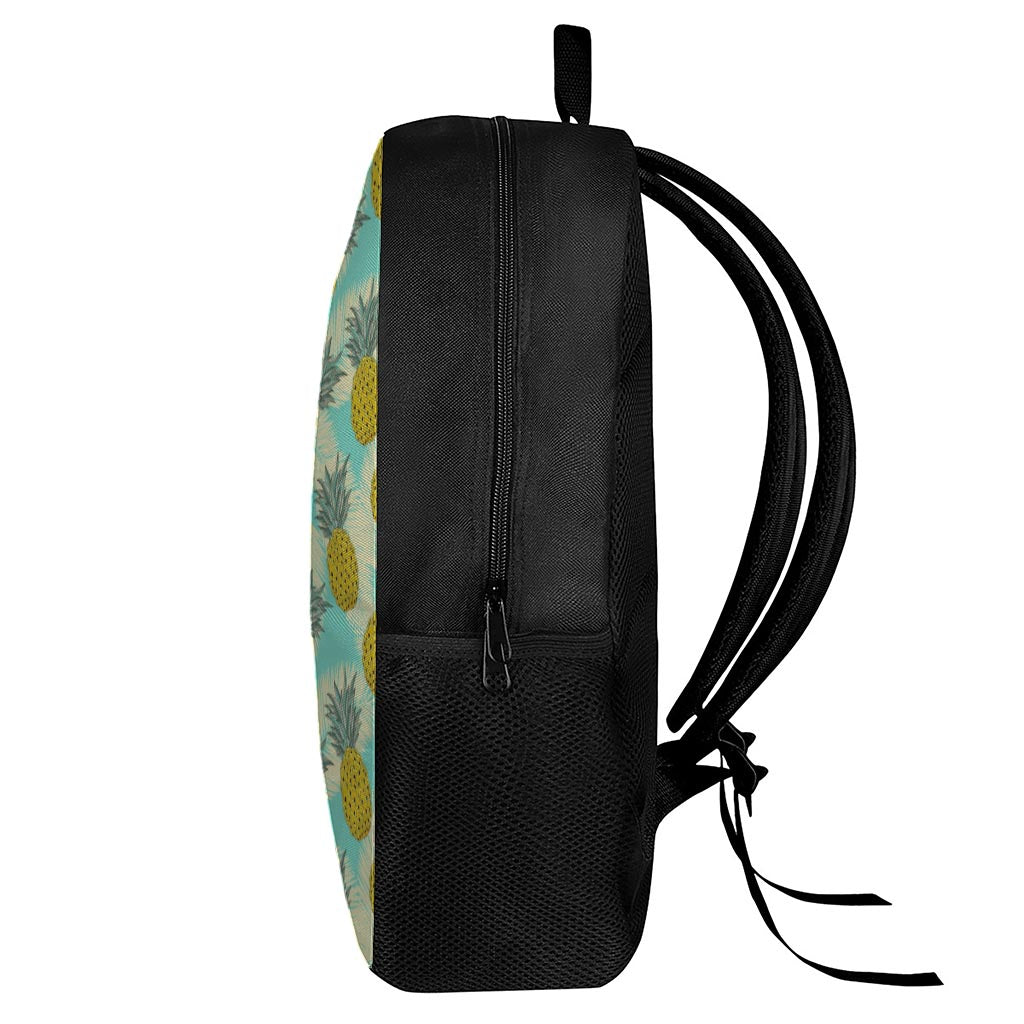Tropical Vintage Pineapple Pattern Print 17 Inch Backpack