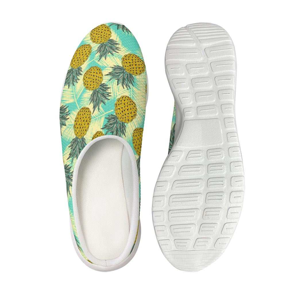 Tropical Vintage Pineapple Pattern Print Mesh Casual Shoes
