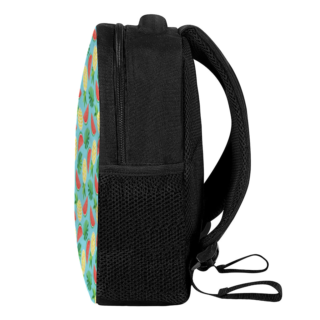Tropical Watermelon And Pineapple Print Casual Backpack