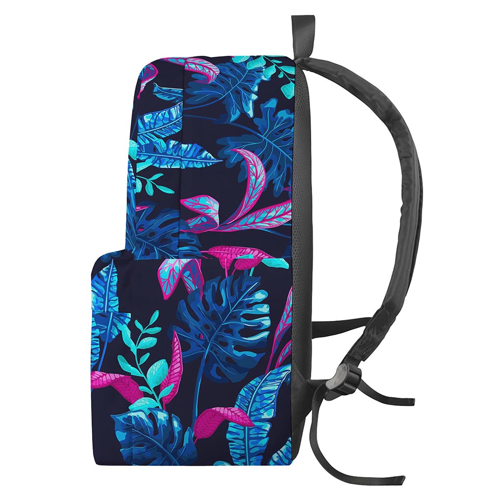 Turquoise Hawaii Tropical Pattern Print Backpack