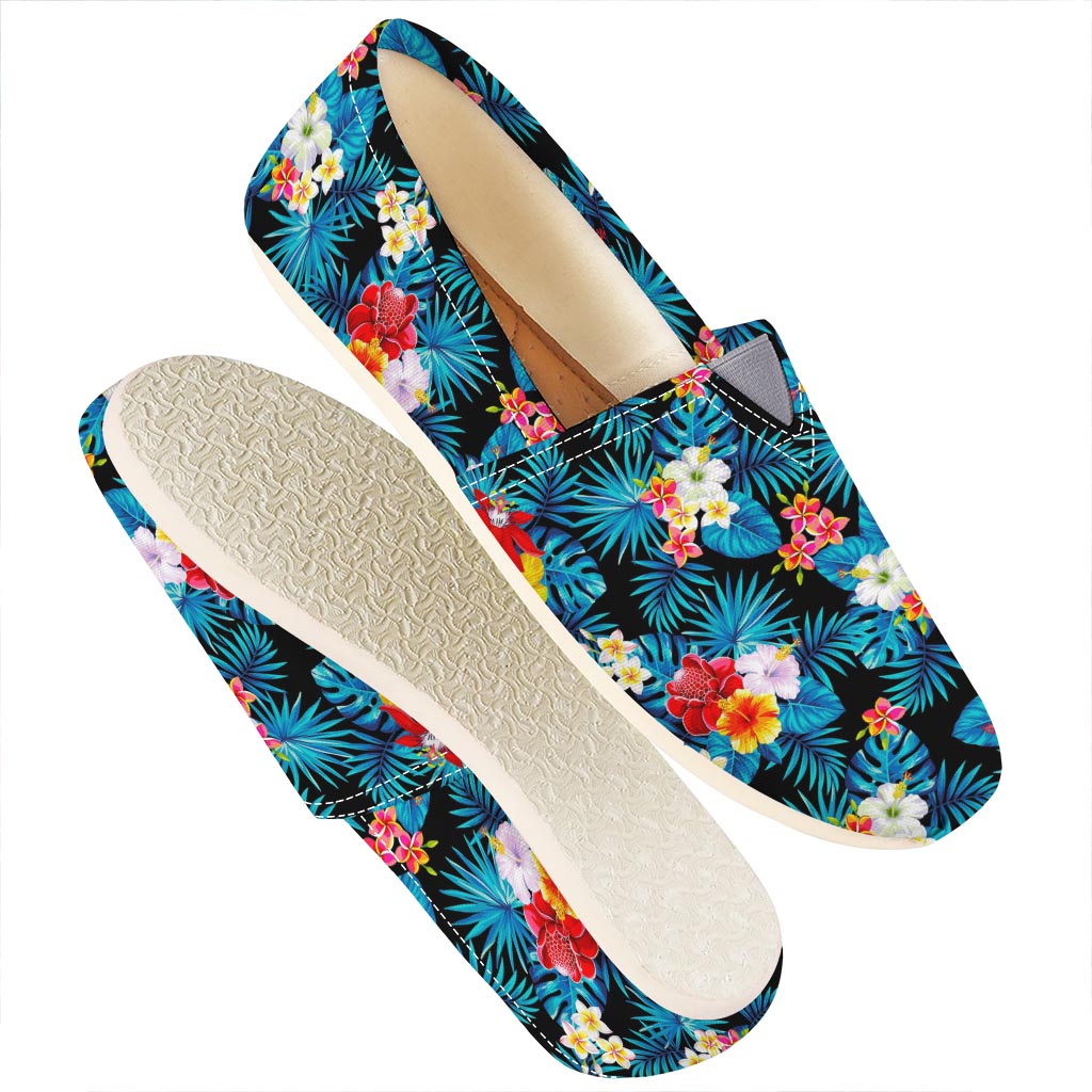 Turquoise Tropical Hawaii Pattern Print Casual Shoes